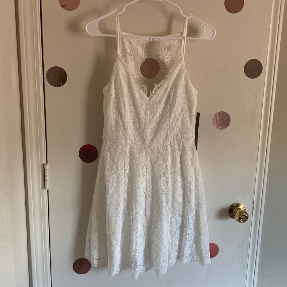 White lace dress